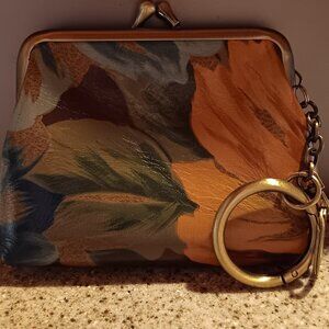 Patricia Nash Large Borse Kisslock Leather Purse Wallet - Marigold Harvest